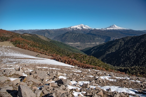 VISTA DESDE SIERRA EL COLORADO, SIERRA NEVADA Y VOLCAN LLAIMA